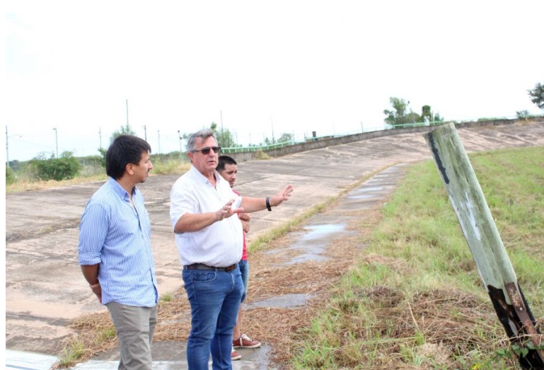 Jorge Terrile supervisó tareas de acondicionamiento del velódromo “Oñaní Porá”