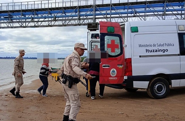 RESCATARON A UN HOMBRE DE LAS AGUAS DEL RÍO PARANÁ