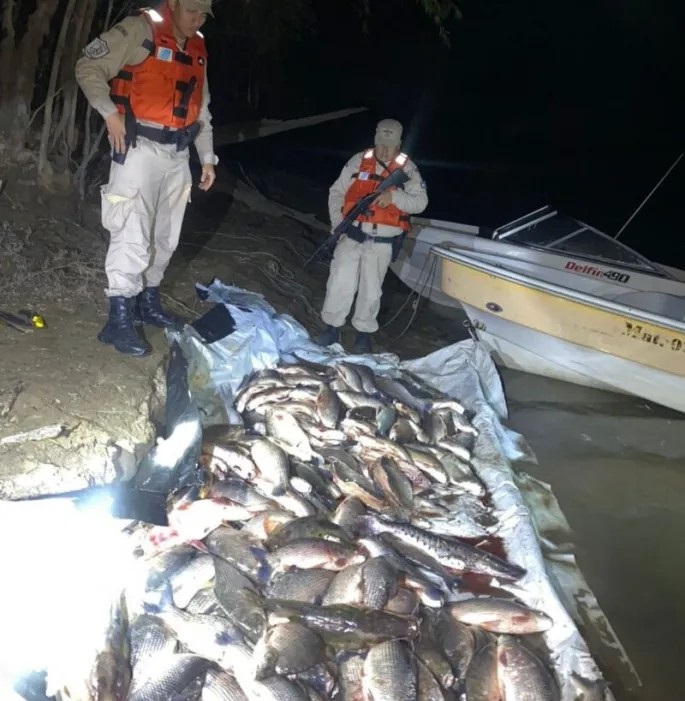 PESCADORES FURTIVOS ABANDONARON 825 KILOS DE PESCADO EN ESQUINA