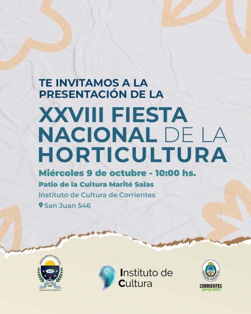 Presentación de la XXVIII Fiesta Nacional de la Horticultura