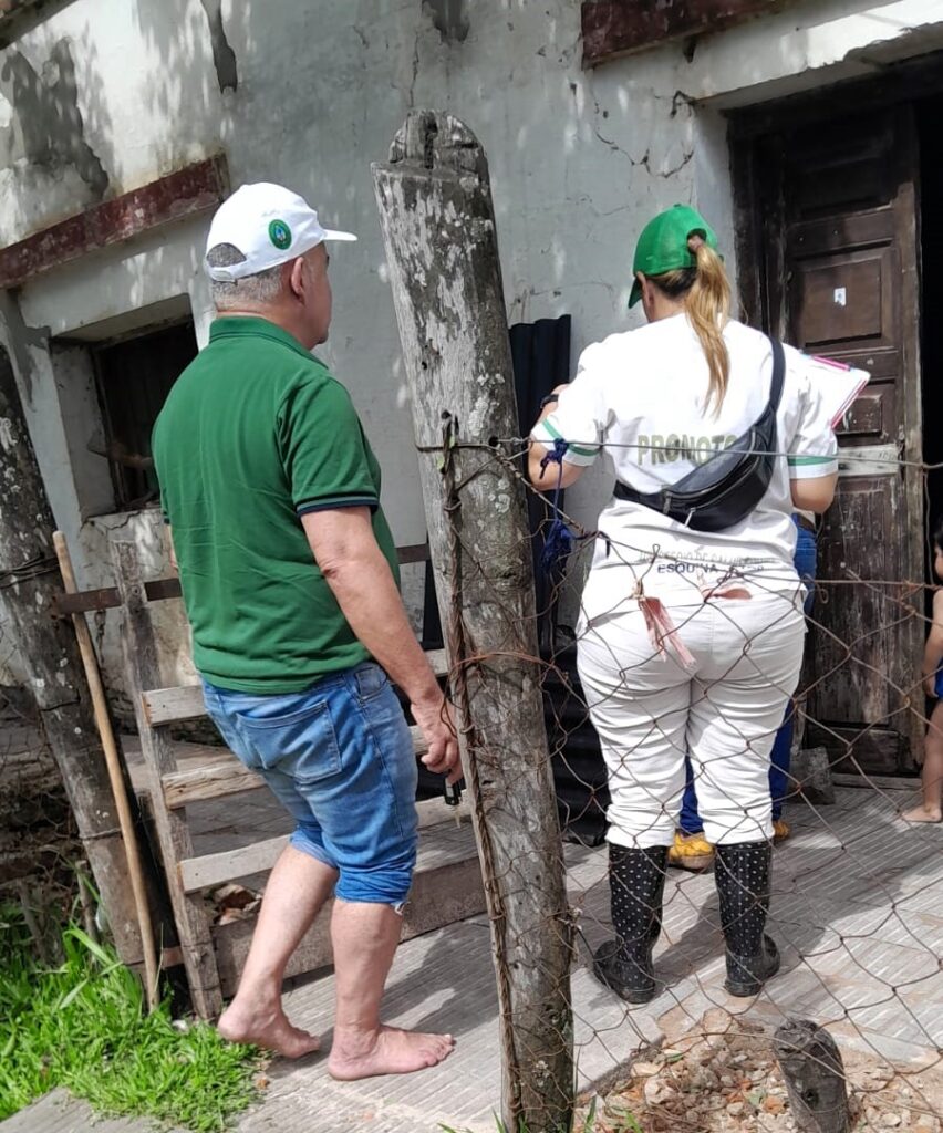 La Provincia llevó asistencia sanitaria a familias afectadas por el temporal