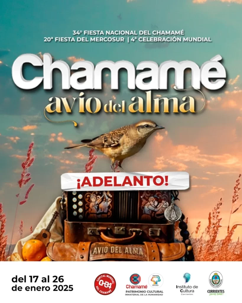 Anticipo de programación de la 34ª Fiesta Nacional del Chamamé
