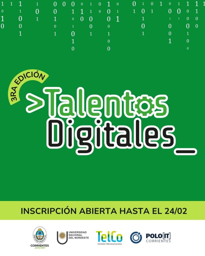 Hasta 400 participantes podrán cursar en la tercera edición de Talentos Digitales