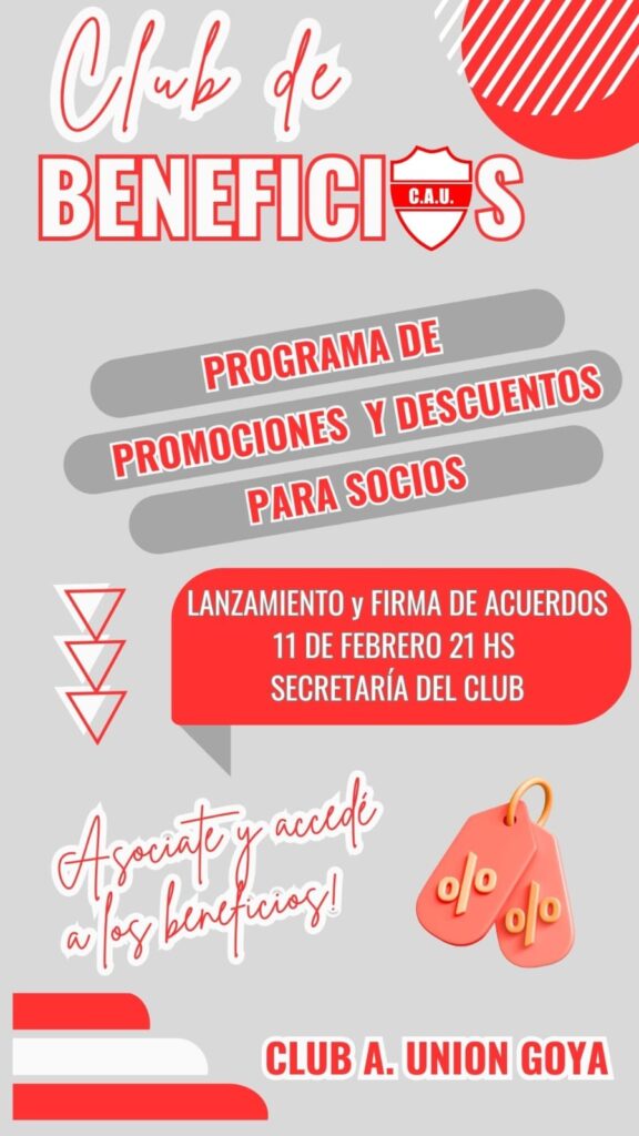 BÁSQUET PROVINCIAL | UNIÓN DE GOYA PRESENTA CLUB DE BENEFICIOS PARA SUS SOCIOS