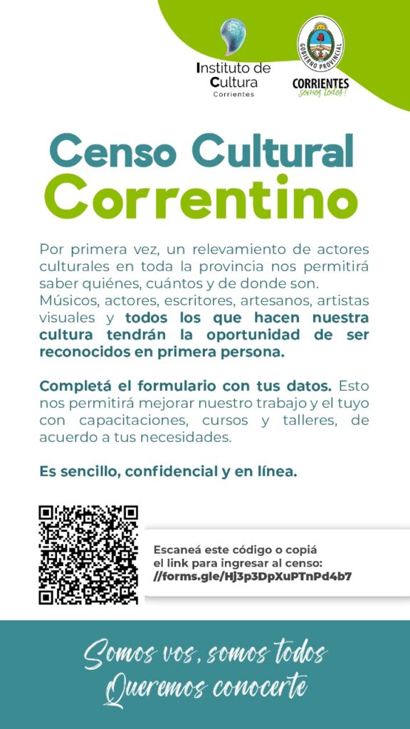 Continúa el Censo Cultural Correntino