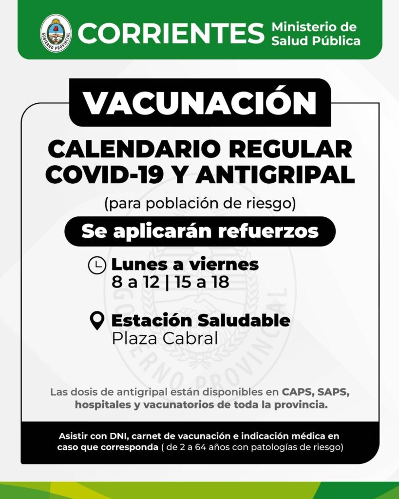 Salud Pública insta a completar esquemas de vacunación