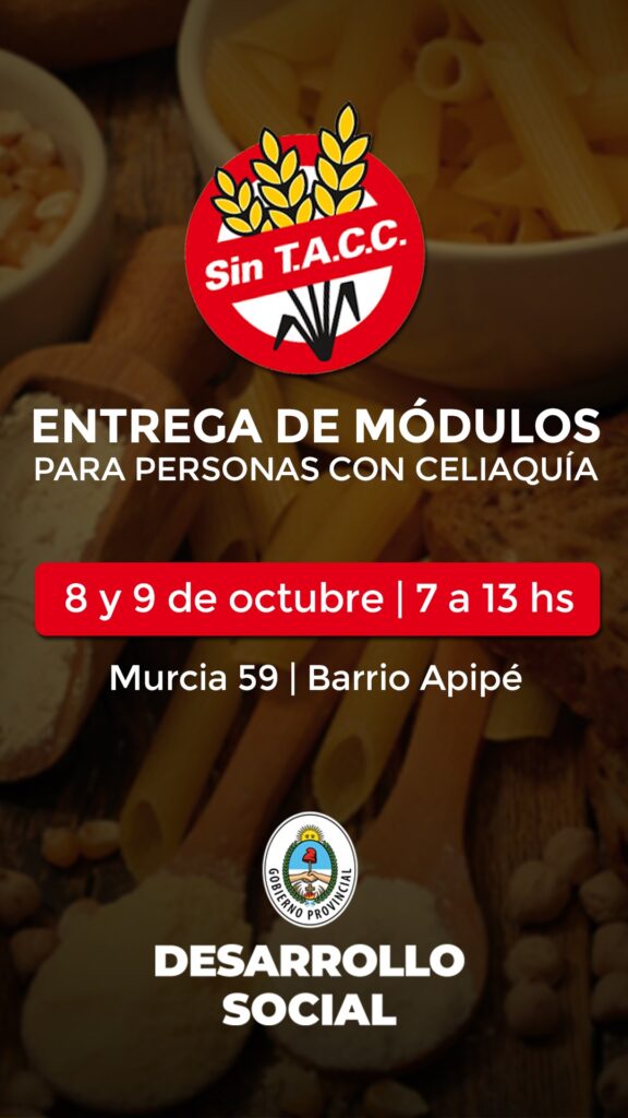 Se entregan módulos de alimentos para celíacos