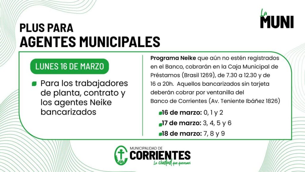 Este lunes 16 comienza el pago del pluscon aumento y la diferencia del abonado el 9