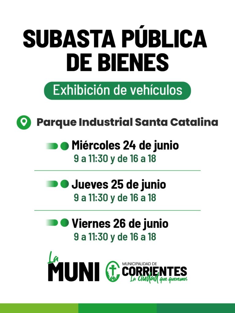 Con subasta pública, el Municipio avanzará en la disposición de bienes en desuso.