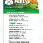 Las Ferias de la Ciudad renuevan su recorrido semanal.