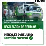 San Juan Bautista: habrá estacionamiento medido.