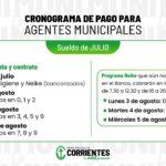 Este viernes 31 comienza el pago de sueldos a municipales.