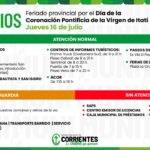 Feriado provincial de este jueves 16 de julio: así funcionarán los servicios municipales.