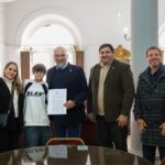 Acompañamiento municipal: Polich recibió al gimnasta Santiago Rojas previo a su participación en el Sudamericano.