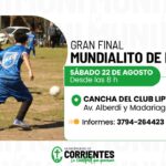 El Mundialito municipal define a su campeón este sábado en la cancha de Lipton.