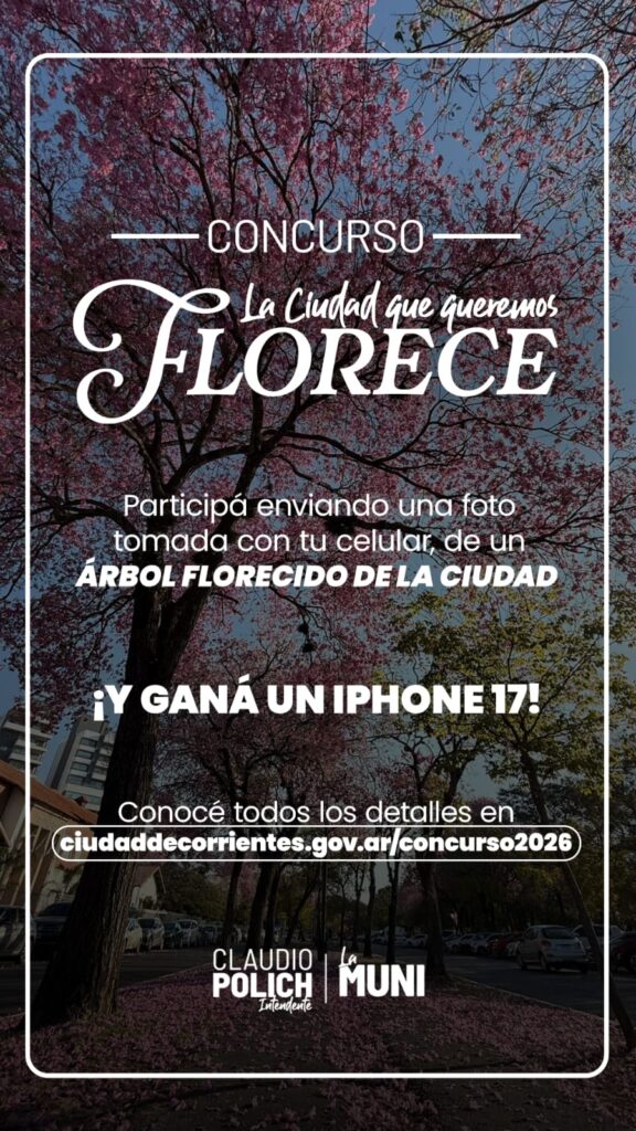 La Municipalidad de Corrientes lanzó el concurso de fotografía “La ciudad que queremos florece”