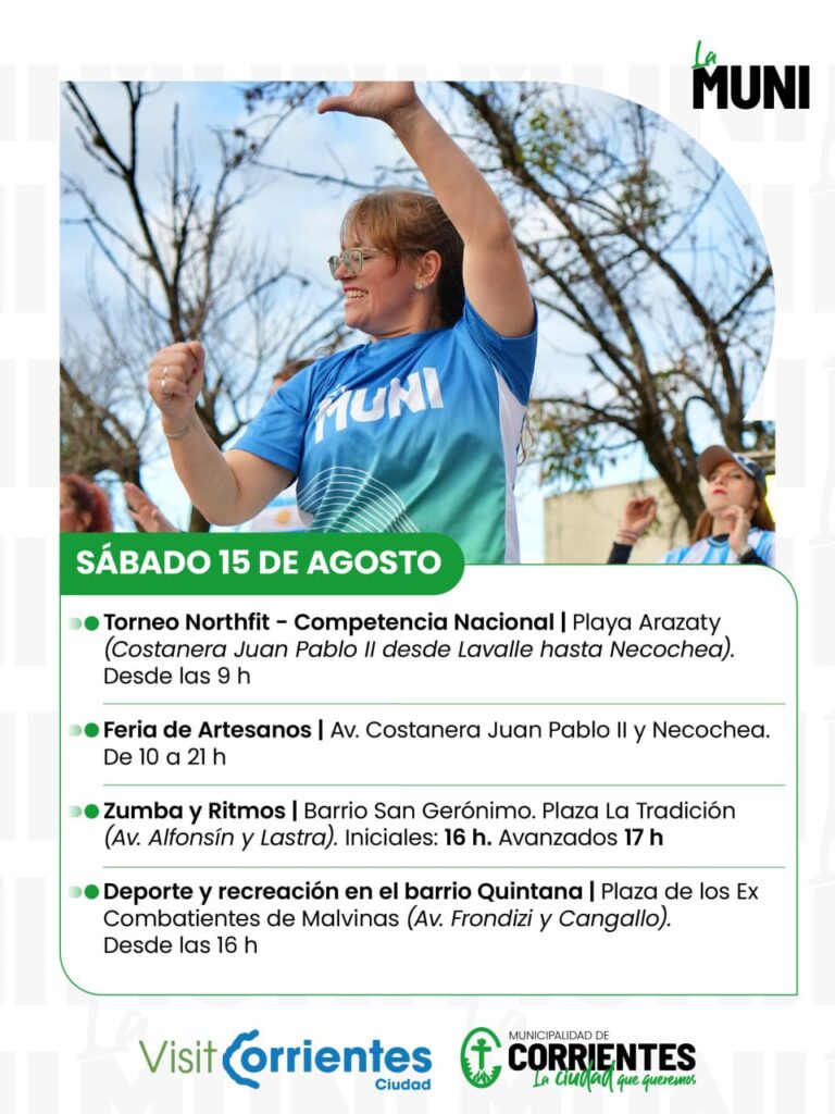 Fin de semana: Peña de la Ciudad, barrileteada y propuestas deportivas se destacan en la agenda municipal.