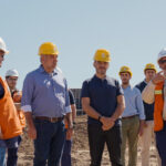 Valdés y Polich visitaron el Parque Solar de Santa Catalina: la obra ya supera el 60% de avance.