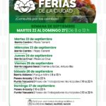 Las Ferias de la Ciudad acercan productos frescos y artesanales a distintos barrios.
