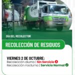 Por el Día del Recolector de Residuos, este viernes no habrá servicio en el turno mañana.
