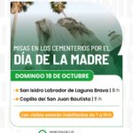 Horarios especiales y operativos de tránsito en los cementerios por el Día de la Madre.